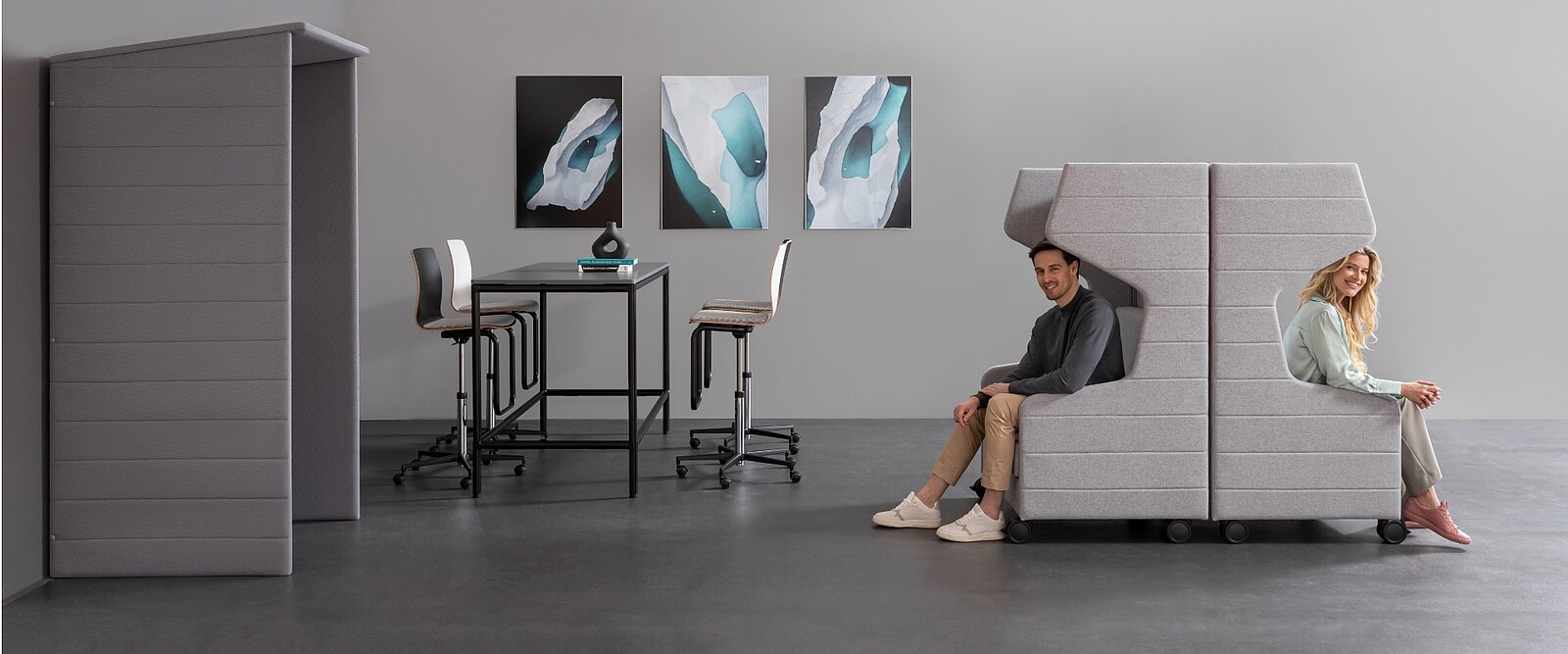 Atelier creative sobre ruedas: ideal para zonas de equipos ágiles.