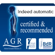 Ayuda para la toma de decisiones a la hora de comprar productos respetuosos con la espalda, calificada como "excelente" por la revista del consumidor ÖKO-TEST.