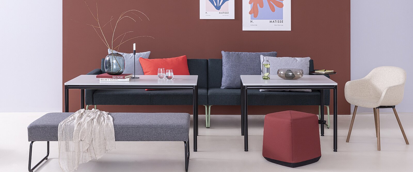 Ambiente agradable para charlas creativas en equipo.